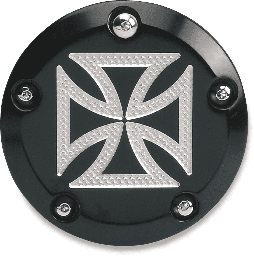 ACCUTRONIX 0940-0483 Points Cover - Maltese Black - Twin Cam