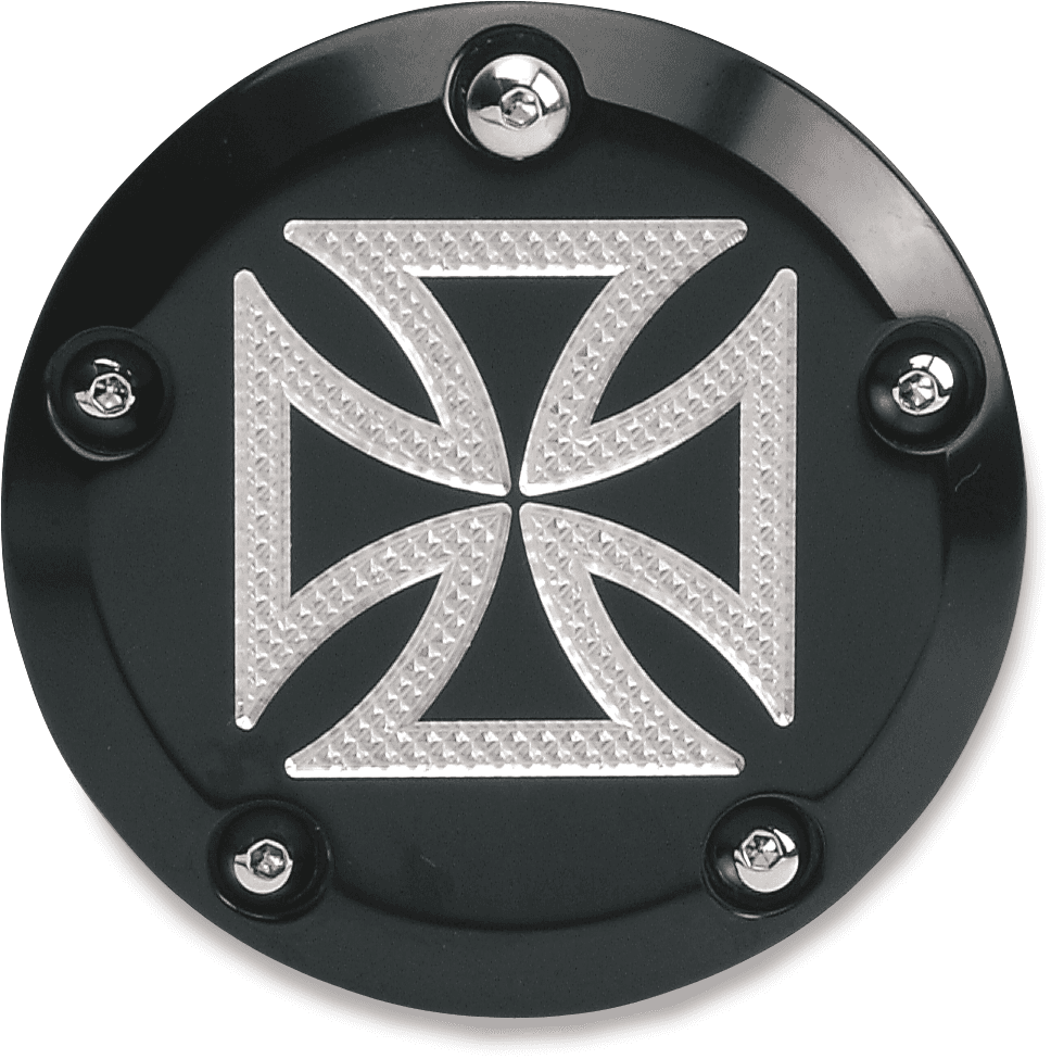 ACCUTRONIX 0940-0483 Points Cover - Maltese Black - Twin Cam