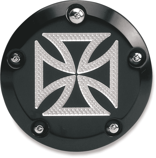ACCUTRONIX 0940-0483 Points Cover - Maltese Black - Twin Cam