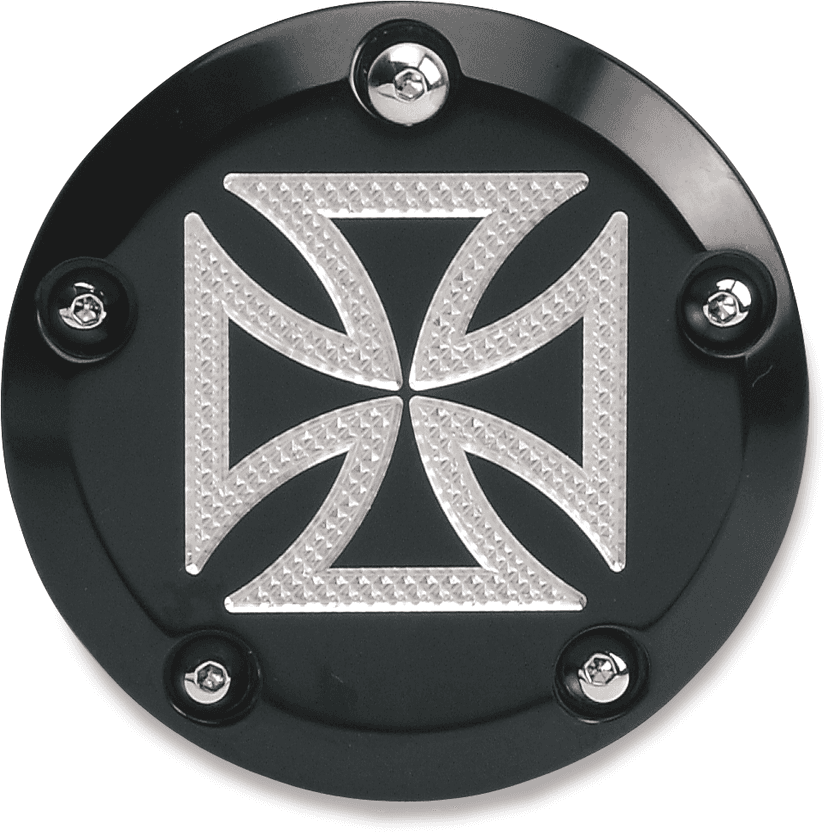 ACCUTRONIX 0940-0483 Points Cover - Maltese Black - Twin Cam