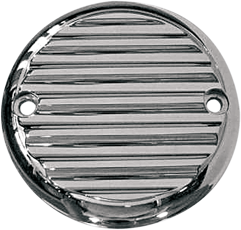 JOKER MACHINE 0940-0581 Points Cover - Finned - 2 Hole - Chrome