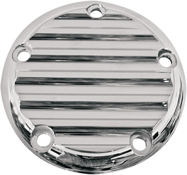 JOKER MACHINE 0940-0584 Points Cover - Finned - 5 Hole - Chrome — image 1 of 2