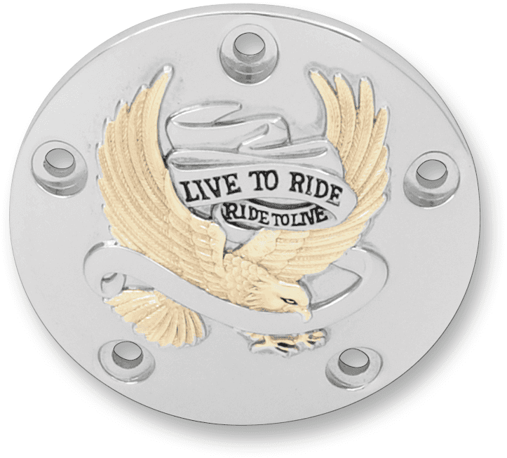 DRAG SPECIALTIES 0940-0842 Points Cover - Chrome/Gold/Black