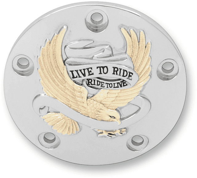 DRAG SPECIALTIES 0940-0842 Points Cover - Chrome/Gold/Black
