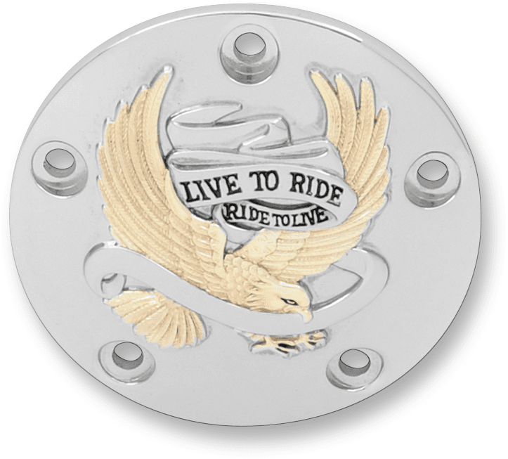 DRAG SPECIALTIES 0940-0842 Points Cover - Chrome/Gold/Black