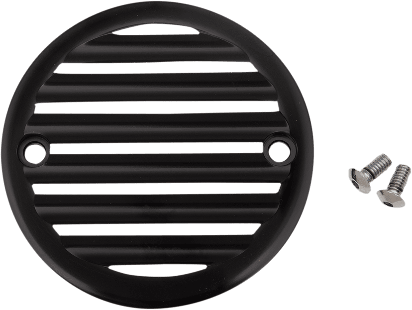 JOKER MACHINE 0940-0997 Points Cover - Finned - 2 Hole - Black Anodized/Silver — image 2 of 2