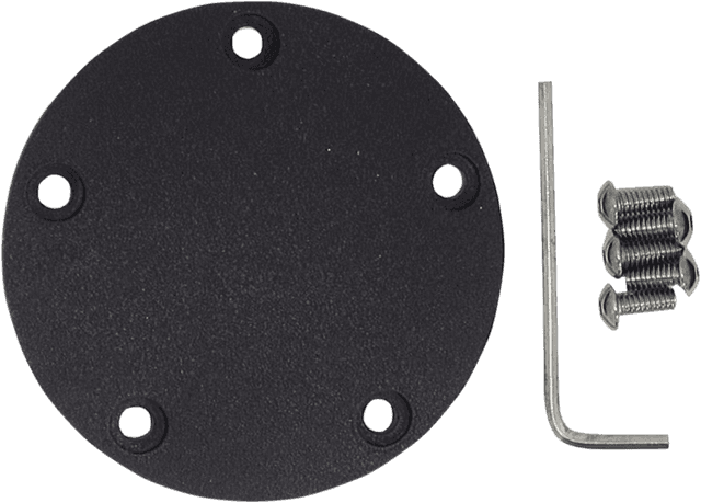 DRAG SPECIALTIES 0940-1241 Points Cover - Wrinkle Black - Twin Cam — image 2 of 2