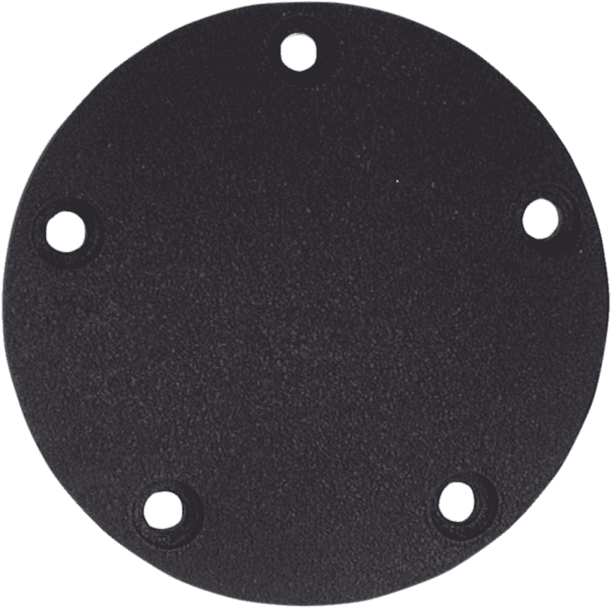 DRAG SPECIALTIES 0940-1241 Points Cover - Wrinkle Black - Twin Cam