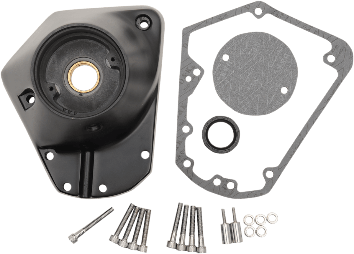 DRAG SPECIALTIES 0940-1245 Cam Cover - Satin Black - EVO Big Twin