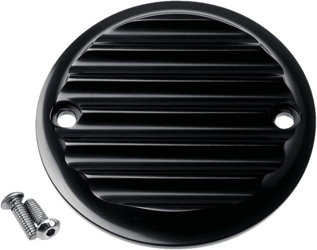 JOKER MACHINE 0940-1668 Points Cover - Finned - 2 Hole - Black Anodized — image 2 of 2