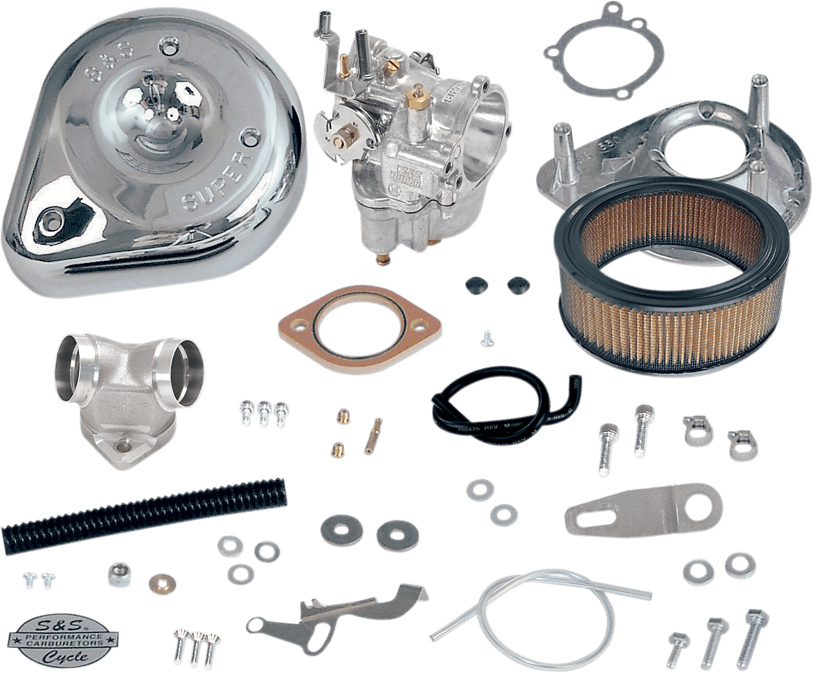 S&S CYCLE 1001-0018 Super E Carburetor Kit with Manifold - Sportster