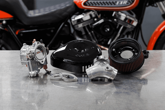 S&S CYCLE 1001-0088 Super G Carburetor with Stealth Air Cleaner Kit - Gloss Black - Evolution Big Twin — image 2 of 2