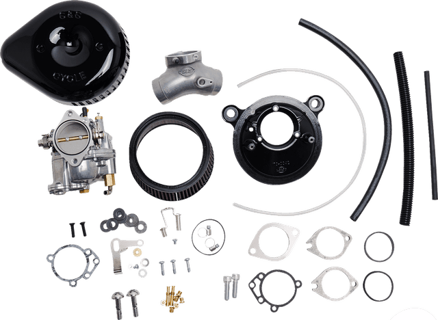 S&S CYCLE 1001-0088 Super G Carburetor with Stealth Air Cleaner Kit - Gloss Black - Evolution Big Twin — image 1 of 2