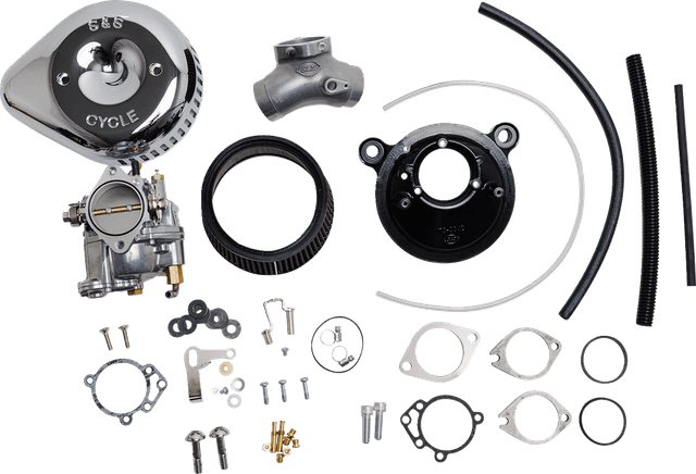 S&S CYCLE 1001-0092 Super G Carburetor with Stealth Air Cleaner Kit - Chrome - Twin Cam — image 1 of 2