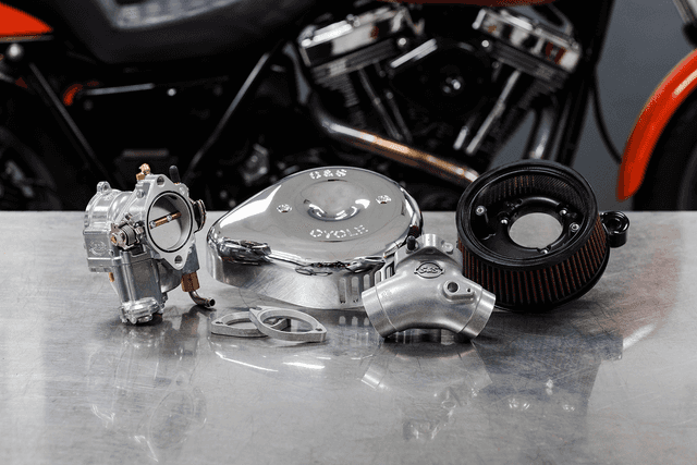 S&S CYCLE 1001-0092 Super G Carburetor with Stealth Air Cleaner Kit - Chrome - Twin Cam — image 2 of 2