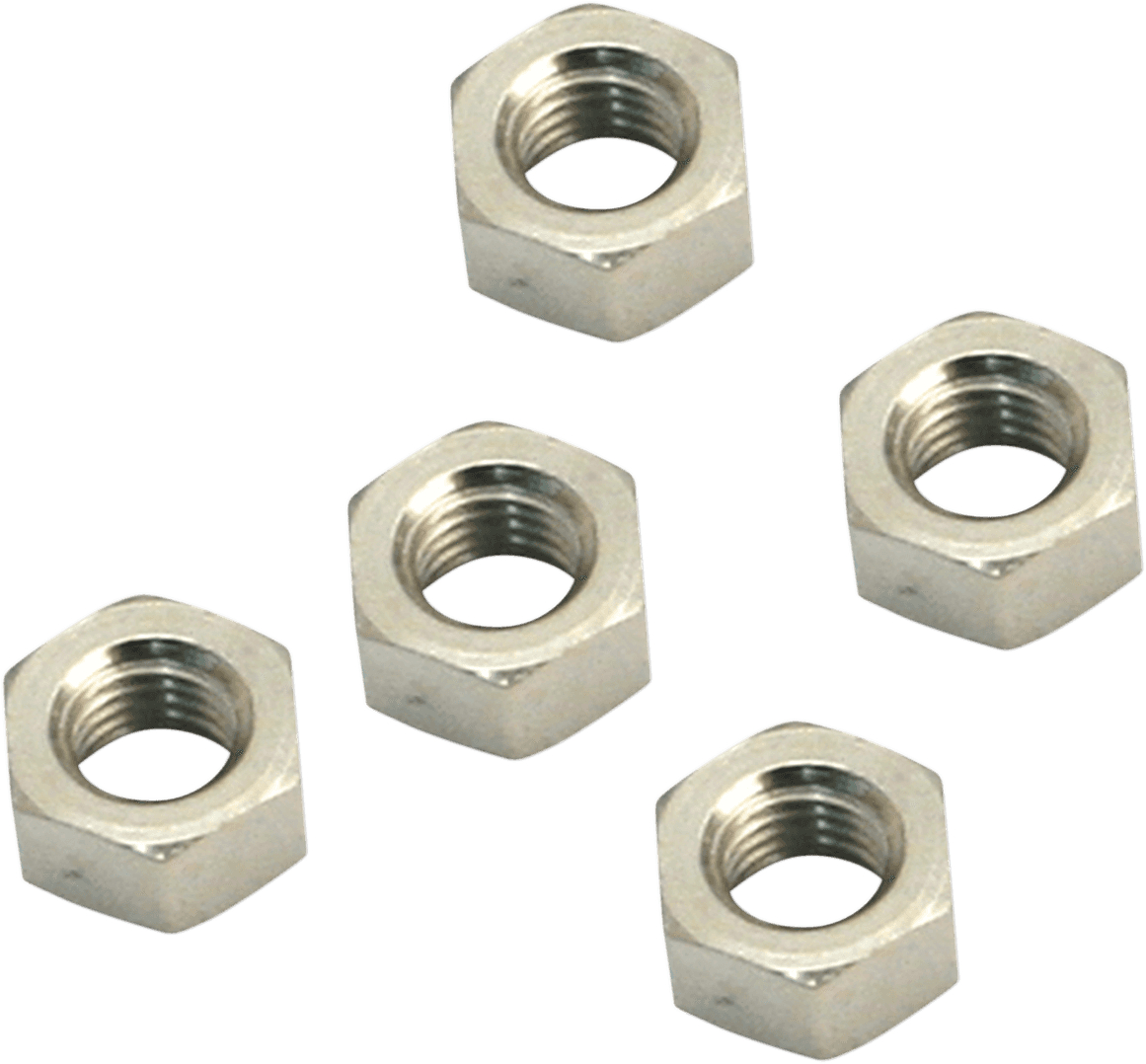 S&S CYCLE 1003-1711 Throttle Shaft Nuts - Super E/G Carburetors - 5-Pack