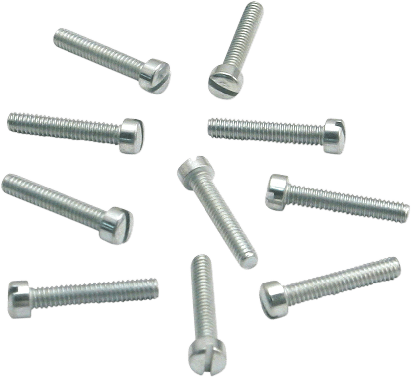 S&S CYCLE 1003-1716 Slotted Flat Head Screws - 10-Pack