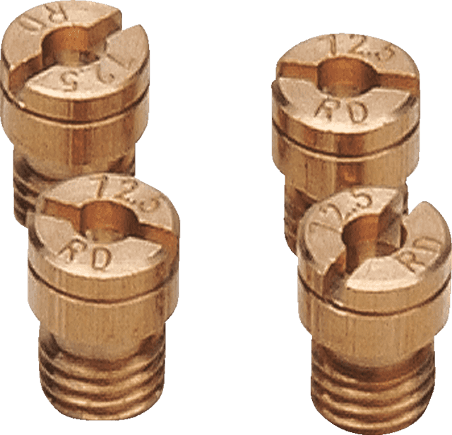 EBC 1006-0149 A-Bax Precision Keihin-Style Slot Head (KJ Prefix) Main Jets - #127.5 - 4-Pack