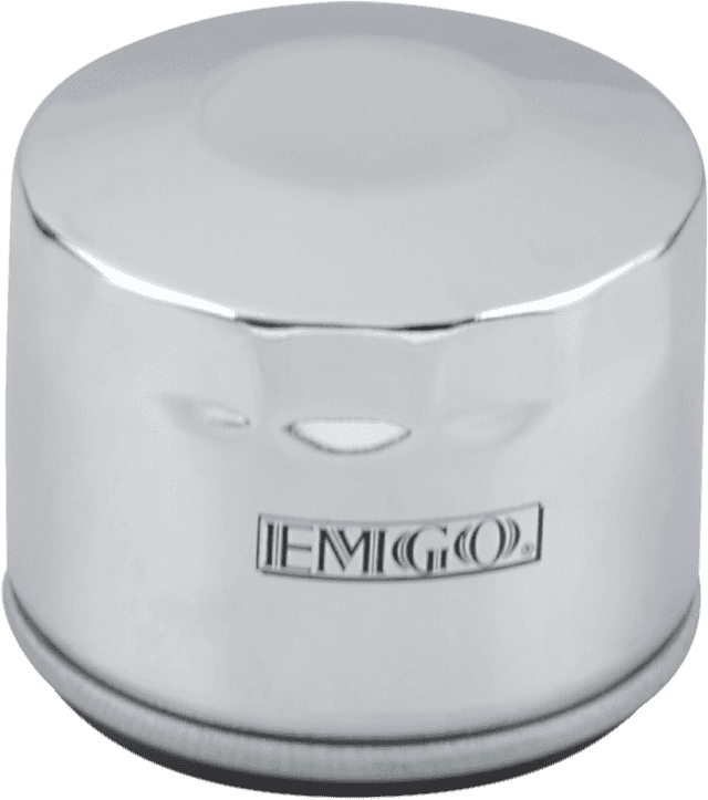 EMGO 10-07800 Oil Filter - Chrome - Harley-Davidson