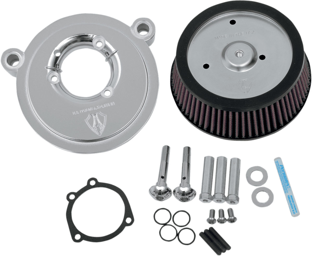ARLEN NESS 1010-0181 Big Sucker™ Air Filter Kit - Chrome - Stage I