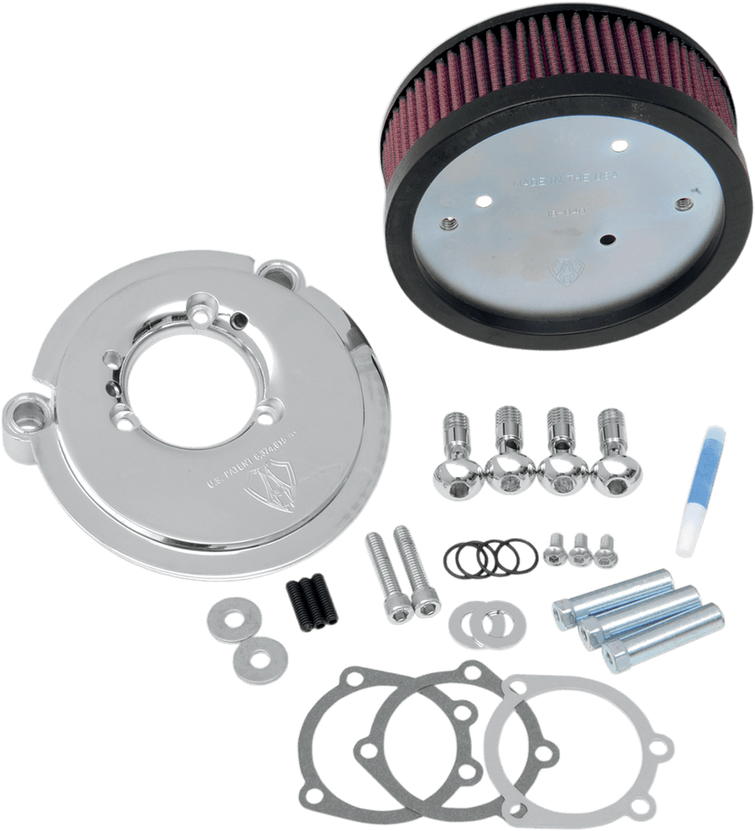 ARLEN NESS 1010-0891 Big Sucker™ Air Filter Kit - Chrome - Stage I