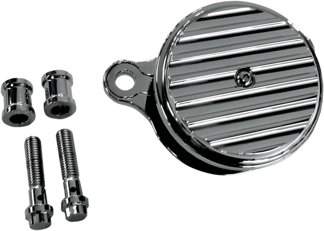 JOKER MACHINE 1010-0931 High-Performance Air Cleaner Assembly Kit - Finned Chrome