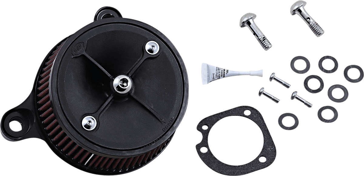 S&S CYCLE 1010-1075 Super Stock™ Stealth Air Cleaner Kit - Black