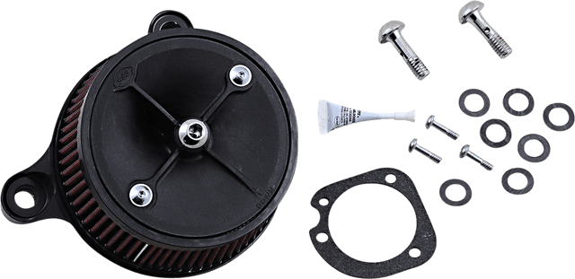S&S CYCLE 1010-1075 Super Stock™ Stealth Air Cleaner Kit - Black
