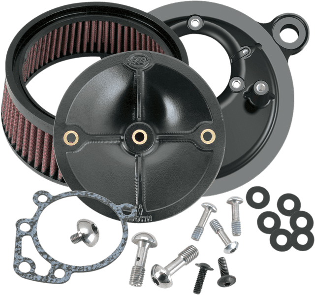 S&S CYCLE 1010-1077 Super Stock™ Stealth Air Cleaner Kit - Black