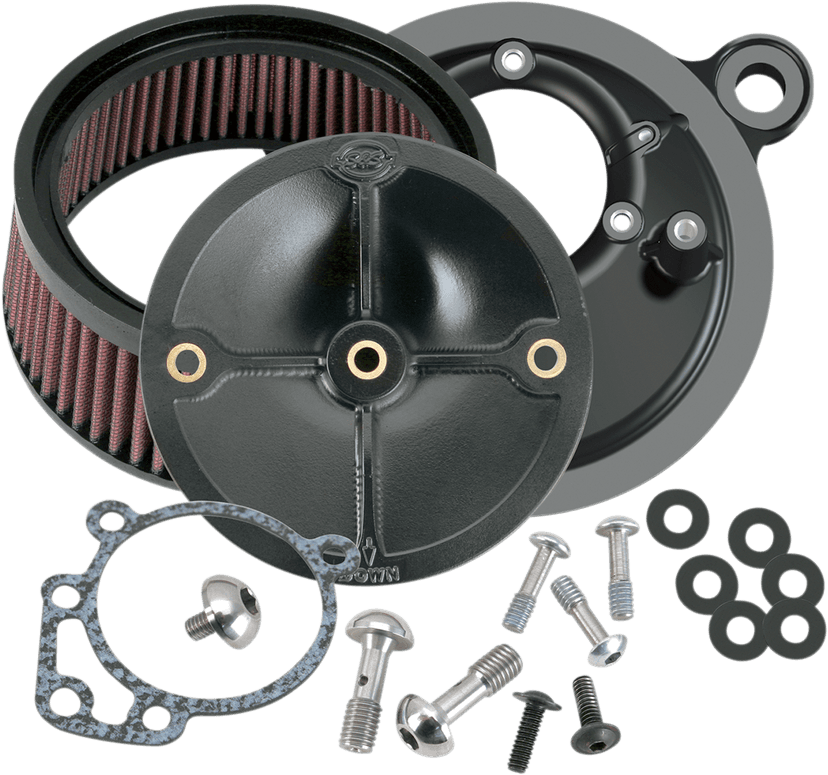 S&S CYCLE 1010-1078 Super Stock™ Stealth Air Cleaner Kit - Black — image 1 of 3