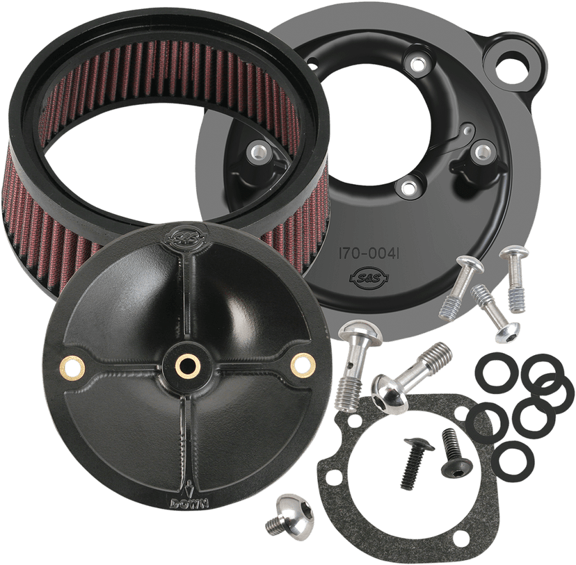 S&S CYCLE 1010-1510 Super Stock™ Stealth Air Cleaner Kit - Black