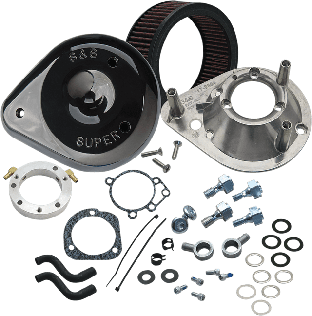 S&S CYCLE 1010-1866 Teardrop Air Cleaner Kit - Gloss Black