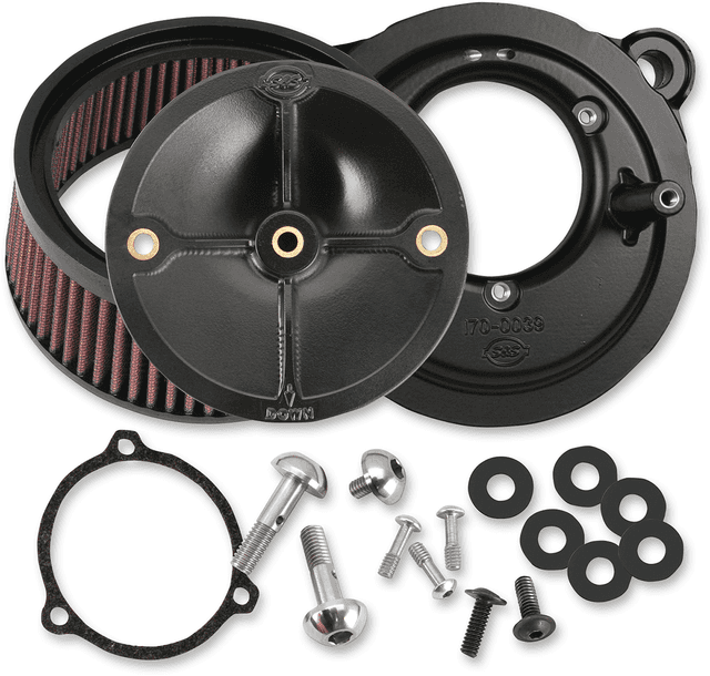 S&S CYCLE 1010-2042 Super Stock™ Stealth Air Cleaner Kit - Black