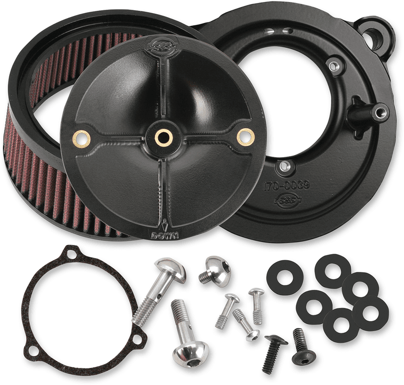 S&S CYCLE 1010-2042 Super Stock™ Stealth Air Cleaner Kit - Black