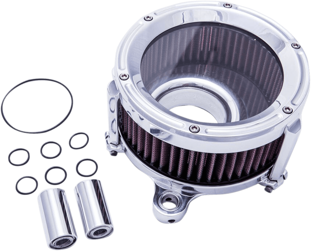 TRASK 1010-2047 Assault Charge High-Flow Air Cleaner - Chrome