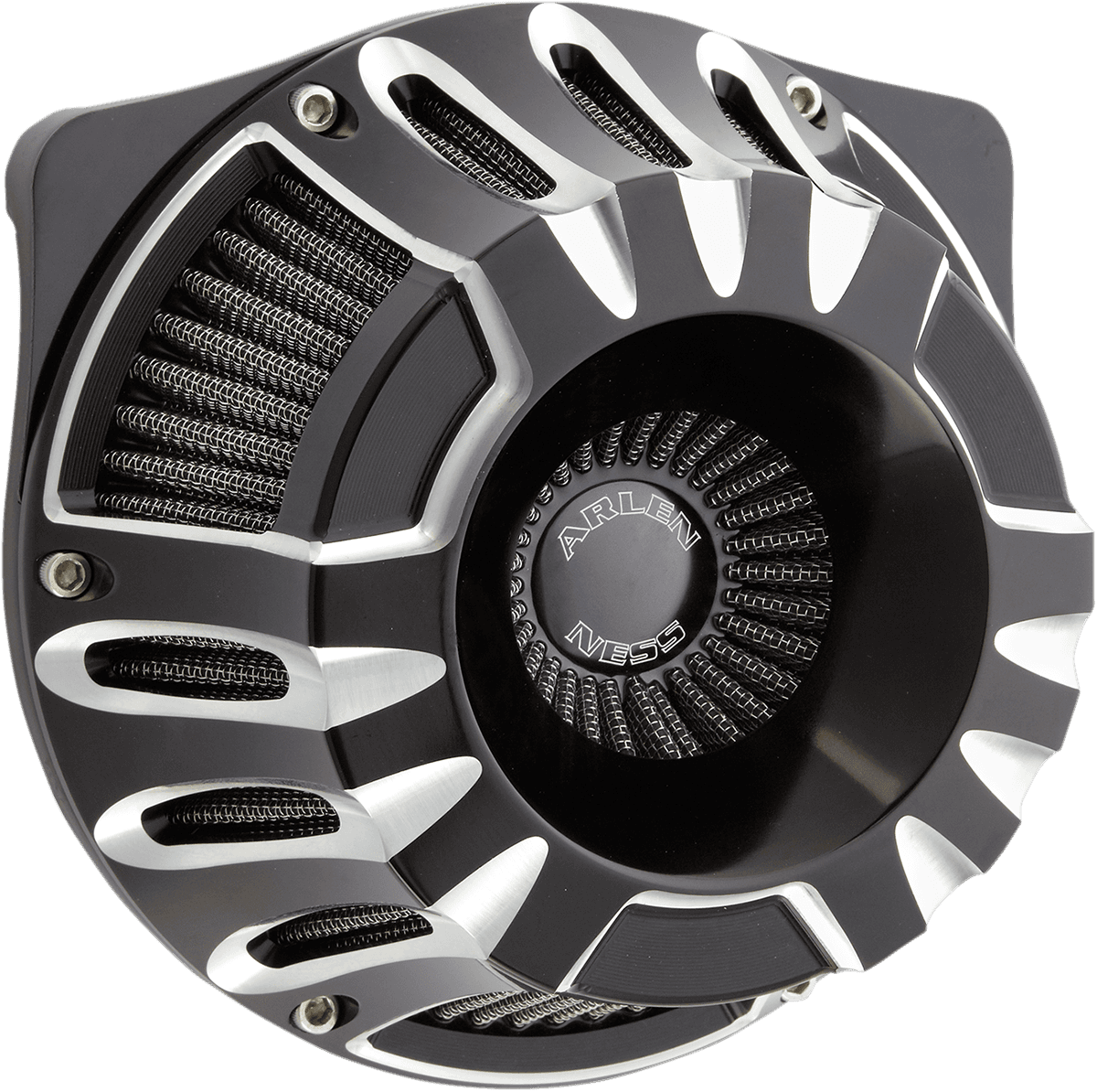 ARLEN NESS 1010-2088 Inverted Series Air Cleaner Kit - Black