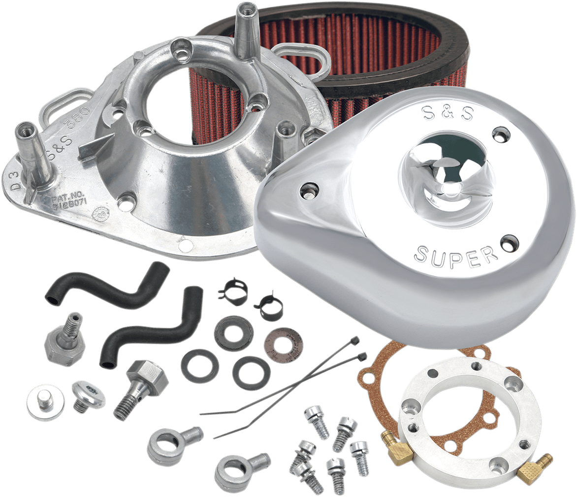 S&S CYCLE 1010-2163 Teardrop Air Cleaner - Chrome