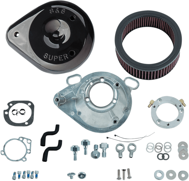 S&S CYCLE 1010-2164 Teardrop Air Cleaner - Gloss Black