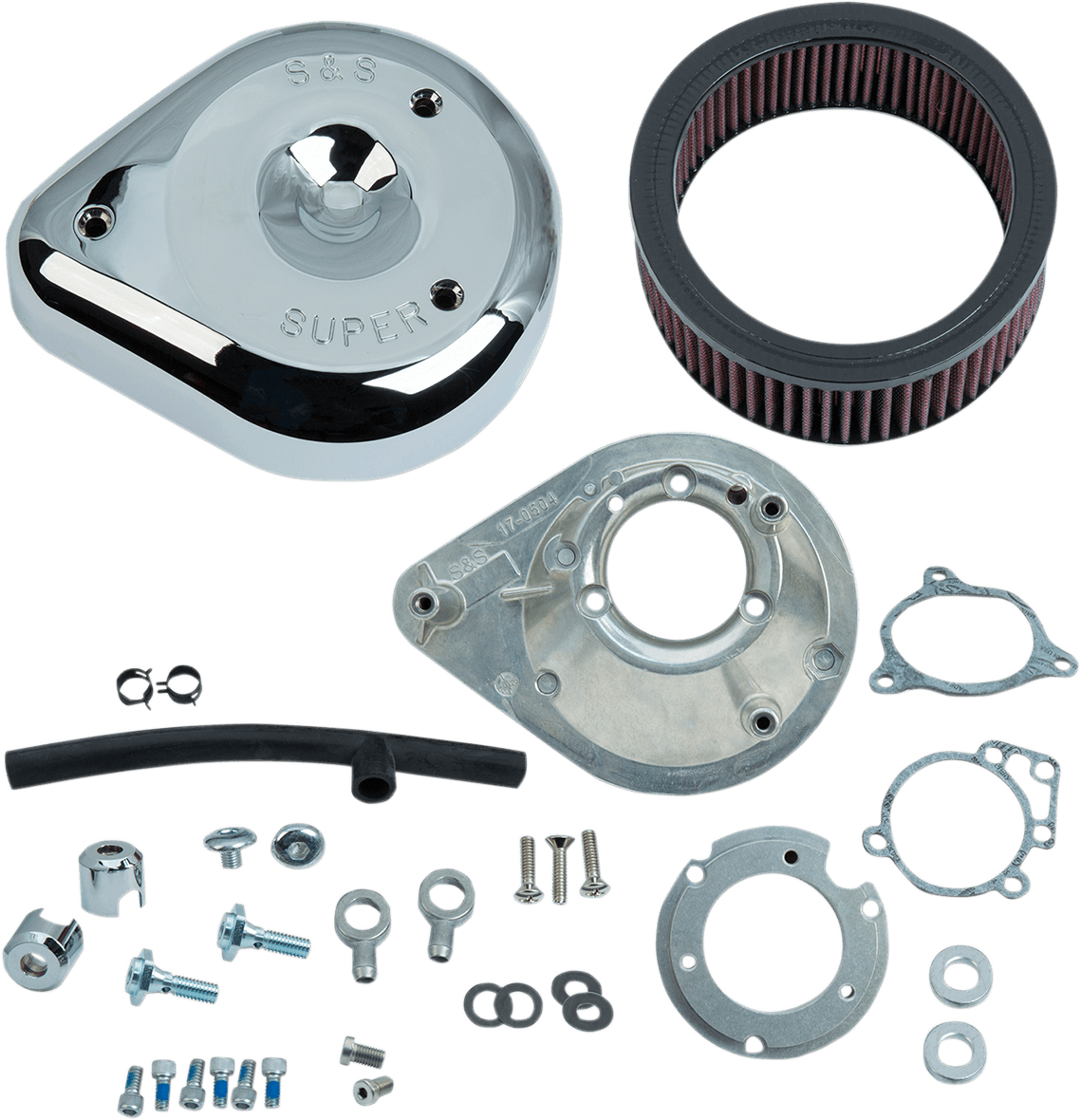 S&S CYCLE 1010-2165 Teardrop Air Cleaner - Chrome