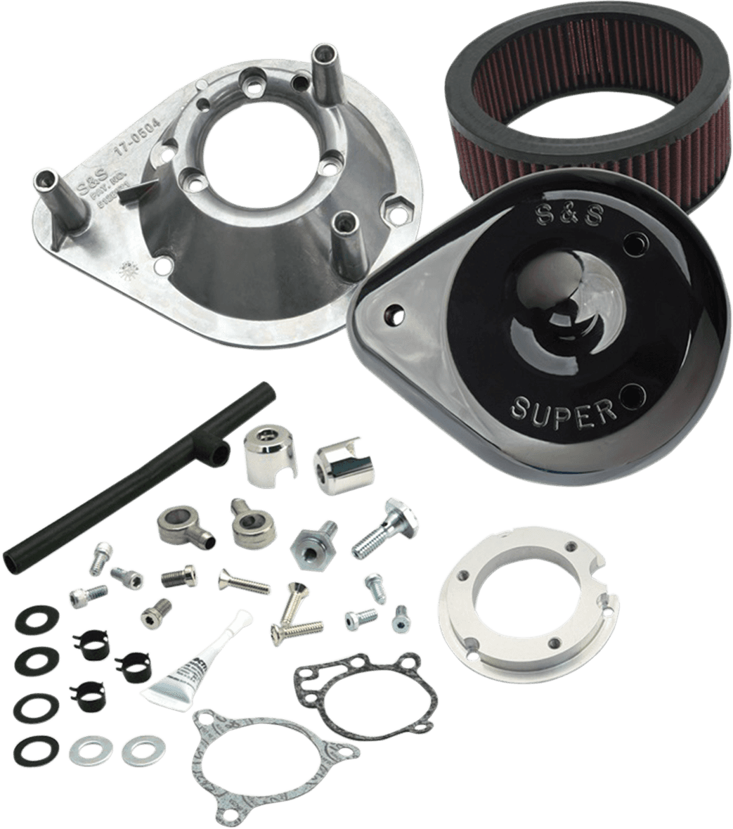 S&S CYCLE 1010-2166 Teardrop Air Cleaner - Gloss Black