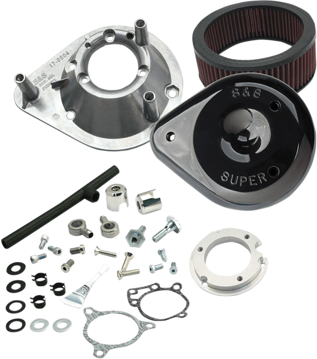 S&S CYCLE 1010-2166 Teardrop Air Cleaner - Gloss Black