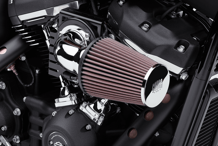 COBRA 1010-2228 Cone Air Intake Kit - Chrome - Sportster — image 1 of 3