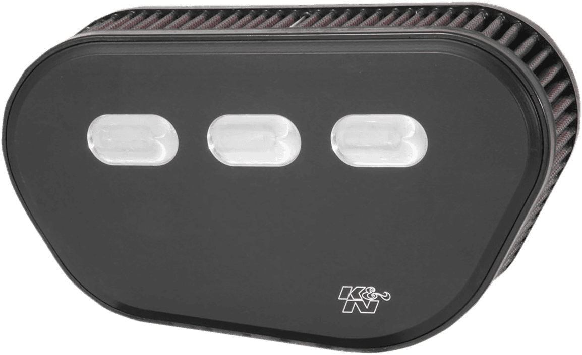 K & N 1010-2265 Street Metal Air Intake Kit - Big 8 - Black - M8