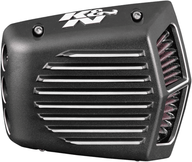 K & N 1010-2290 Street Metal Air Intake Kit - Shaker - Black - M8