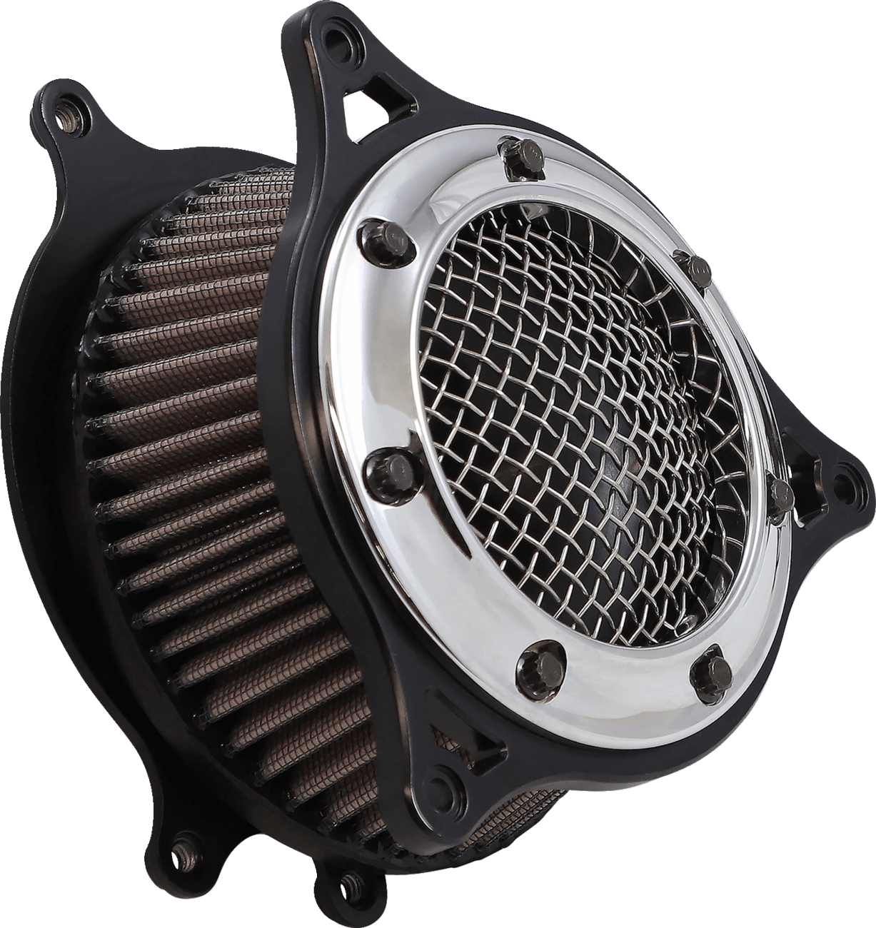COBRA 1010-2303 RPT Air Intake Kit - Chrome/Black - Softail