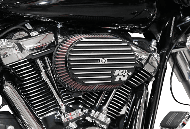 K & N 1010-2422 Street Metal Air Intake Kit - Side Drift - Black - M8 — image 4 of 5