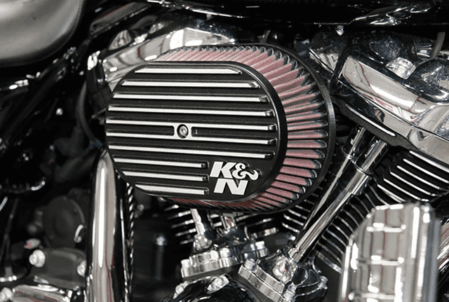 K & N 1010-2422 Street Metal Air Intake Kit - Side Drift - Black - M8 — image 5 of 5