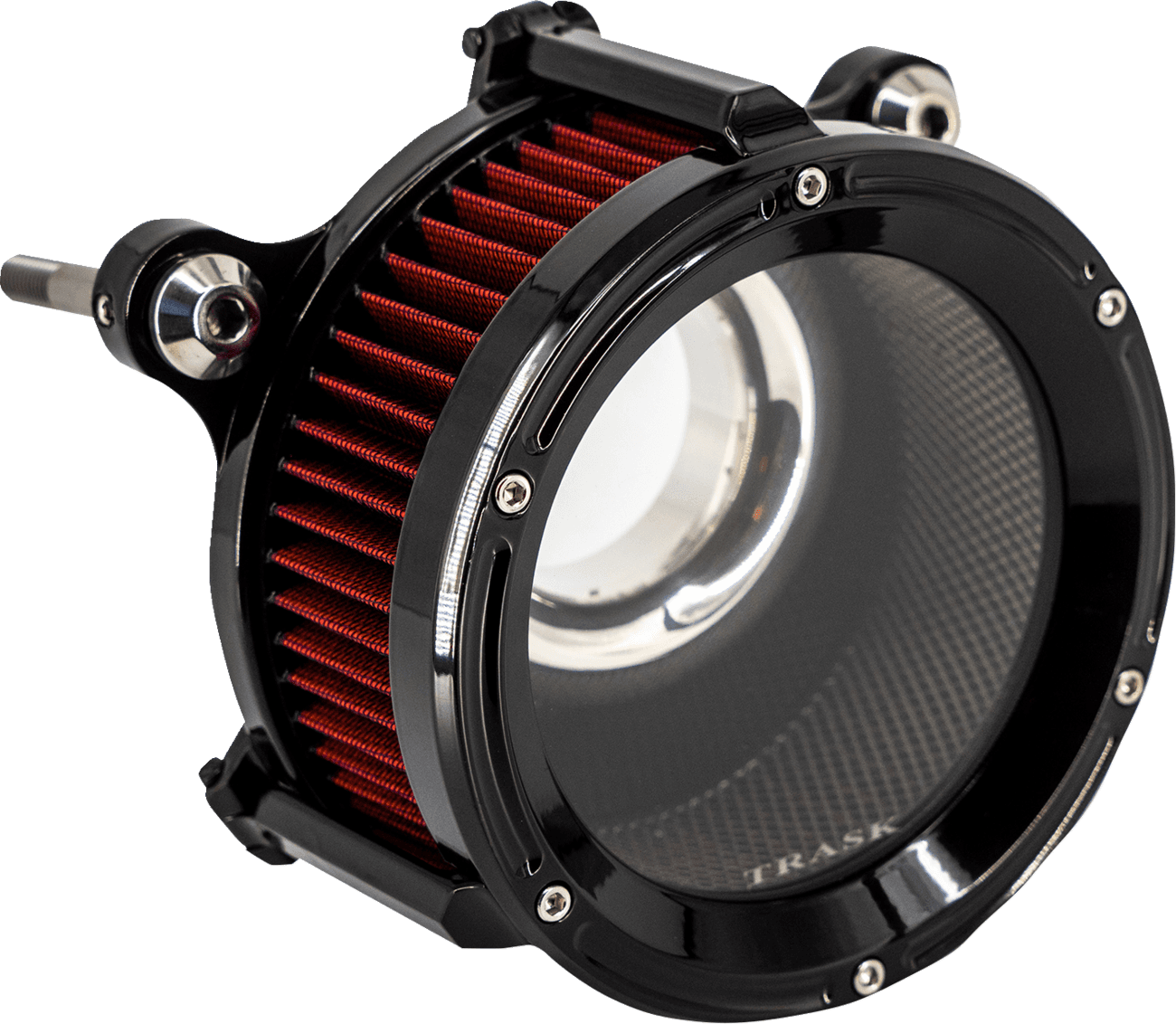 TRASK 1010-2521 Assault Charge High-Flow Air Cleaner - Gloss Black
