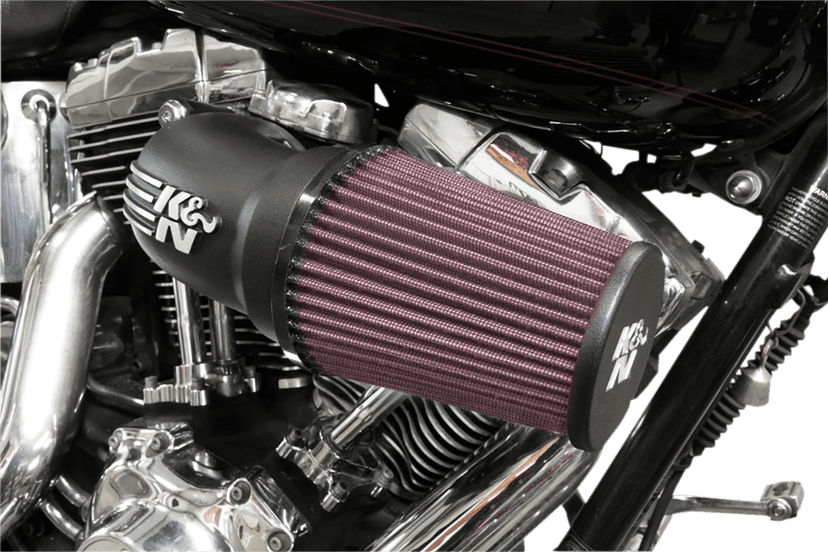 K & N 1010-2525 Aircharger® Intake System with Cast Aluminum Intake Tube - Satin Black — image 3 of 4