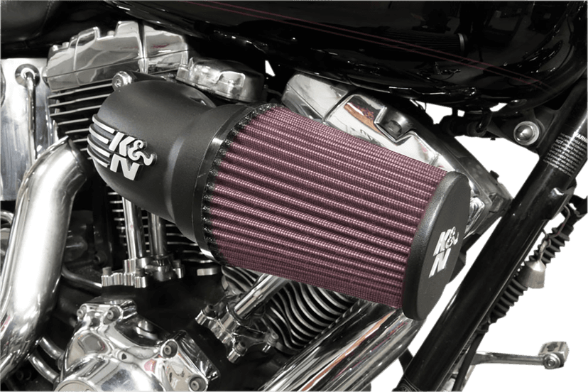 K & N 1010-2527 Aircharger® Intake System with Cast Aluminum Intake Tube - Satin Black — image 3 of 4